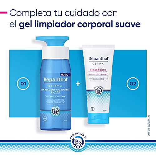 Bepanthol Derma Reparadora Loción Corporal, Hidratación Inmediata y Duradera para la Piel Muy Seca y Sensible, Uso Diario, 200 ml