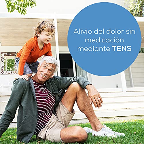 Beurer EM 29 TENS para la rodilla y el codo, dispositivo de corriente de estimulación 2 en 1 para el alivio del dolor sin medicamentos, con temporizador, 20 niveles de intensidad, dispositivo médico