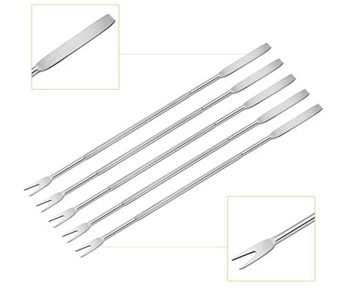 Biluer Herramientas de Mariscos, 20PCS Tenedores de Mariscos Utensilios para Marisco y 2PCS Cascanueces Pinzas de Nuez Abrelatas de Nuez para Langosta/Cangrejo/Nuez/Mariscos