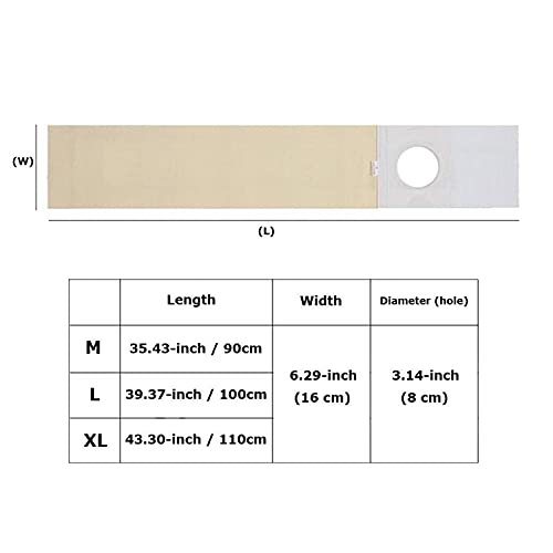 BILXXY Cinturón de Hernia de ostomía, Carpeta de Soporte Abdominal, Faja de Soporte de ostomía para Bolsa de colostomía, previene la Hernia paraestomal para Hombres y Mujeres (Agujero: 8 cm)