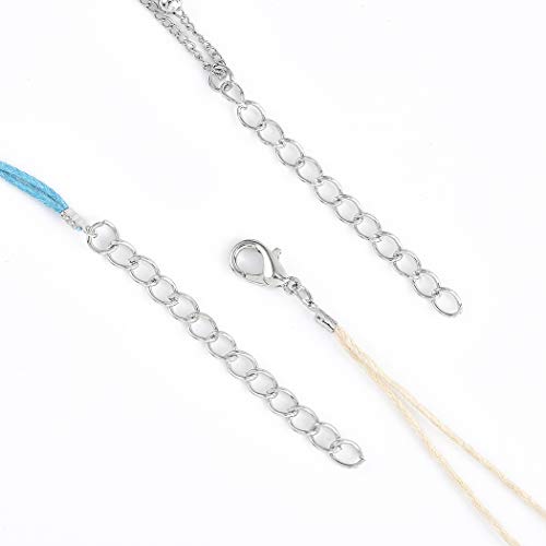 Bohend Boho Tobillera Pulsera Plata Tortuga Luna Ajustable Cáscara Colgante Multicapa Tobillos Pulseras Playa Cadenas de pies Accesorios de joyería Para Mujeres Y Chicas