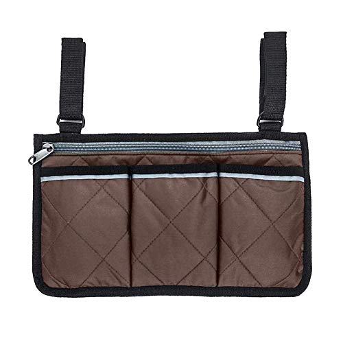 Bolsa De Almacenamiento para Silla De Ruedas,Silla de Movilidad Lateral,Adecuada para Silla de Ruedas Eléctrica, Bolsa de Manos Libres para Personas Mayores Discapacitadas