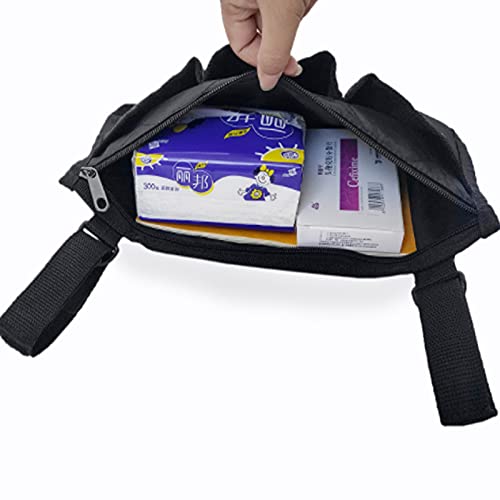 Bolsa de Almacenamiento Sillas de Ruedas, Bolsa De Transporte para Accesorios De Silla De Ruedas, Bolsa para sSillas de Ruedas, para Sillas de Ruedas, Cochecitos de Bebé (Negro)