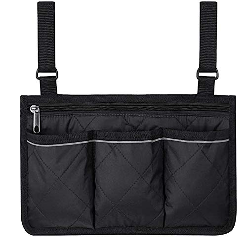 Bolsa de Almacenamiento Sillas de Ruedas, Bolsa De Transporte para Accesorios De Silla De Ruedas, Bolsa para sSillas de Ruedas, para Sillas de Ruedas, Cochecitos de Bebé (Negro)