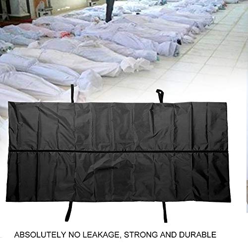 Bolsa para cadáveres, bolsa para cadáveres, suministros funerarios, bloqueador solar de alta calidad para el hogar hospitalario(black)