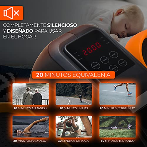 Bonplus BP | Mini Elíptica Eléctrica Bidireccional | Ejercitador de piernas | Mando a Distancia | Pantalla Velocidad y Calorías | 3 programas automáticos | 60W