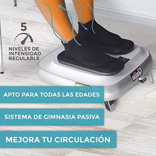 BONPLUS | Ejercitador de Piernas Fit Legs | Movimiento Continuado para Mejorar la Circulación de las Piernas| Mando a distancia | Garantía 2 años | Intensidad Ajustable