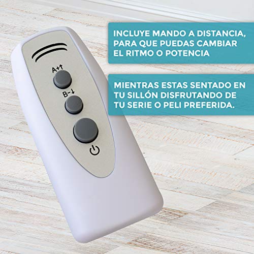 BONPLUS | Ejercitador de Piernas Fit Legs | Movimiento Continuado para Mejorar la Circulación de las Piernas| Mando a distancia | Garantía 2 años | Intensidad Ajustable