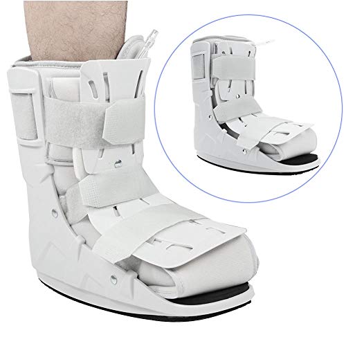 Bota para caminar con fractura fija, bota neumática para caminar de espuma, duradera para fracturas de tobillo, esguince de tobillo en el hogar al aire libre(S 32-38)