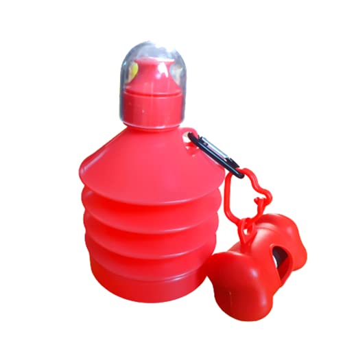 Botella Plegable para Limpiar Pipi Perro. Limpiador Enzimatico Perros. Limpiador Enzimatico orina y PIS Perros (Rojo)