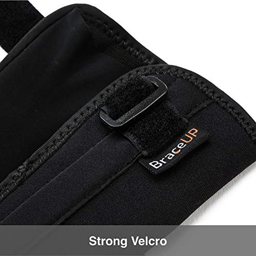 BraceUP Muñequera con férula de aluminio para túnel carpiano, soporte de mano izquierda o derecha, alivio del dolor de tendinitis por artritis - para hombres y mujeres (L/XL, Mano Izquierda)