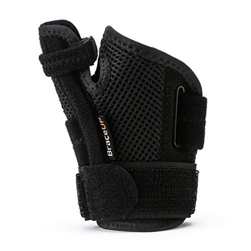 BraceUP Muñequera para dedo pulgar con férula espiga y soporte de mano para artritis, tendinitis, alivio del dolor del túnel carpiano y esguince de pulgar, para hombres y mujeres