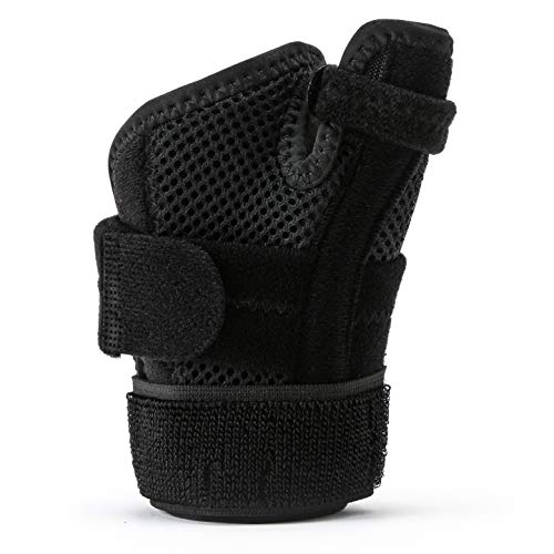 BraceUP Muñequera para dedo pulgar con férula espiga y soporte de mano para artritis, tendinitis, alivio del dolor del túnel carpiano y esguince de pulgar, para hombres y mujeres