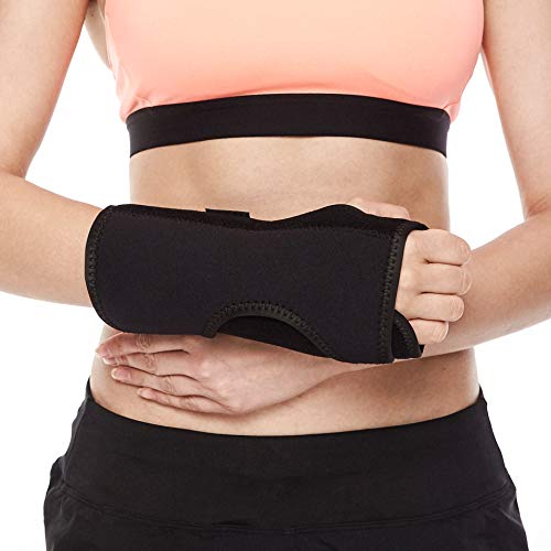 BraceUP® Muñequera tendinitis para noche, férula ligera acolchada para el túnel carpiano, apoyo de mano y alivio del dolor de la artritis, para hombres y mujeres