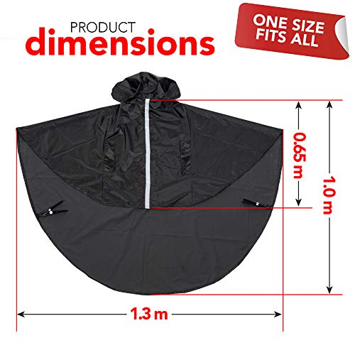 Bramble - Poncho Impermeable para Silla de Ruedas Estándar - 30 x 29 x 3 cm / Incluye Cierre con Cremallera