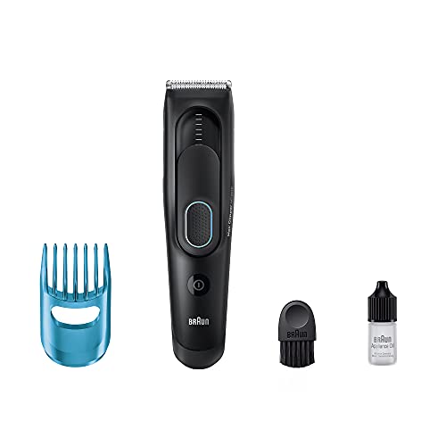 Braun Máquina Cortar Pelo Profesional, Cortapelos Hombre con 9 Ajustes de Longitud, HC 5010, Negro