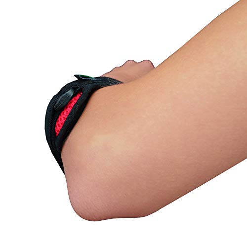 Brazalete para tratamiento del CODO DE TENISTA (Frambuesa) Llevado en Wimbledon. ANTI-SUDOR, HIPOALERGÉNICO libre de Neopreno y Látex, respeta las píelas más delicadas | Talla única | Intercambiable L o R | Nivel de compression adjustable | Unisexo.