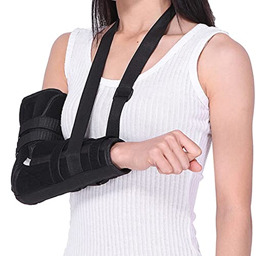 Brazo Sling Ajustable Transpirable Hombro Hombro Inmovilizador Médico Unisex Rotador Rotador Puño Codo Codo Soporte para dislocación Fractura Esguinces Rotas Fracturadas Huesos Hombres Mujeres