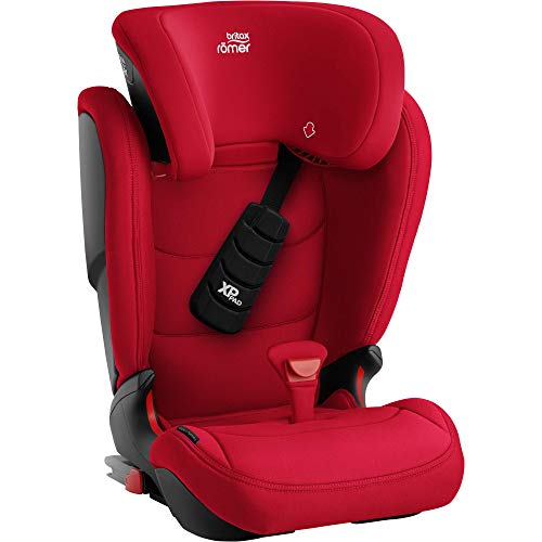 BRITAX RÖMER Silla Coche KIDFIX Z-LINE Protección Superior Frente a Impactos Frontales Niño de 15 a 36 kg Grupo 2/3 de 3,5 a 12 Años, Fire Red