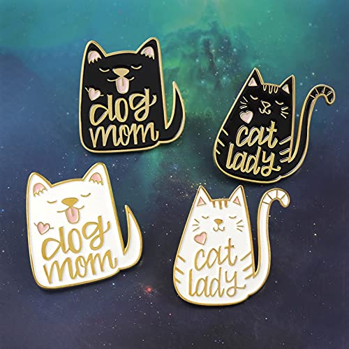 Broche para mascotas con diseño de gato y perro de Black Hundred para niños o niñas amadas que usan regalos de cumpleaños y vacaciones