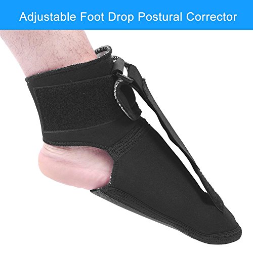 Brrnoo Fascitis Plantar Férulas nocturnas, aparatos ortopédicos Soporte para la caída del pie Soporte de Tobillo Corrector postural para Corrector de caída de pies Soporte de tendinitis de Aquiles(L)