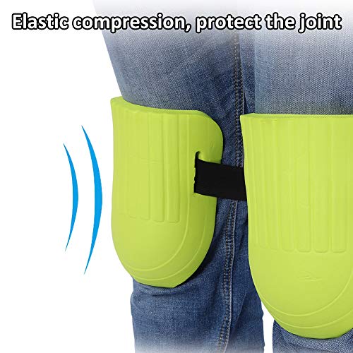 BYARSS Rodillera EVA Protector de Rodilla Cojín de Espuma Forro Interior Suave Protector de Rodilla Ajustable fácil para Uso en jardinería, Protector de Rodilla para Correr, Deportes, articulación