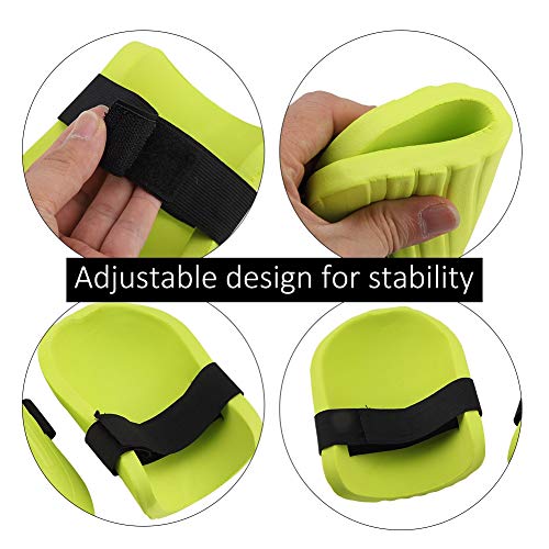 BYARSS Rodillera EVA Protector de Rodilla Cojín de Espuma Forro Interior Suave Protector de Rodilla Ajustable fácil para Uso en jardinería, Protector de Rodilla para Correr, Deportes, articulación