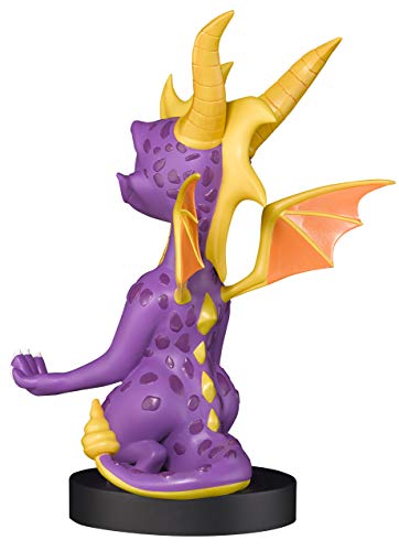 Cable guy XL Spyro the dragon,soporte de sujeción o carga para mando de consola,smartphone y tableta con tu personaje favorito con licencia de Activision.Producto con licencia oficial.Exquisite Gaming