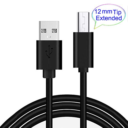 Cable Micro USB 2Pack-1M, Carga Rápida Cable (Largo Conector 12mm) para Blackview BV4000 BV4900 BV5500 Plus/Pro BV5800 BV6000 BV6000s,Oukitel WP12 WP8 Pro WP6 K10000,Doogee,Ulefone Armor X7 Pro X6 X5