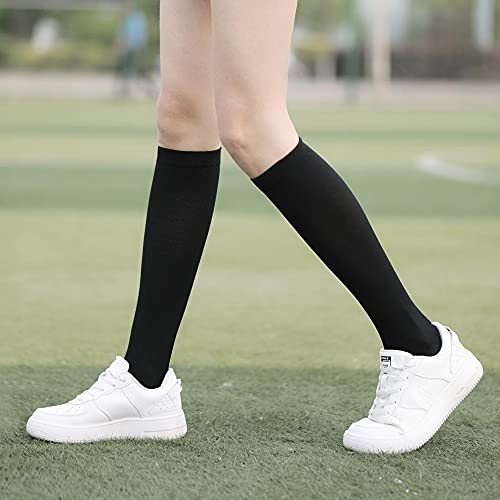 Calcetines de compresión para mujeres y hombres, 7 pares de medias de compresión médicas 15-20 mmHg Calcetines de soporte para atletismo, venas varicosas, correr, ciclismo, senderismo, vuelo