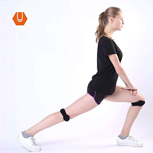 CAMBIVO 2 x Cinta Rotuliana, Rodillera Adjustable, Rodilla Protector con Correa, Cincha,Banda de Soporte para Rótula Correr, Running, Voleibol, Béisbol