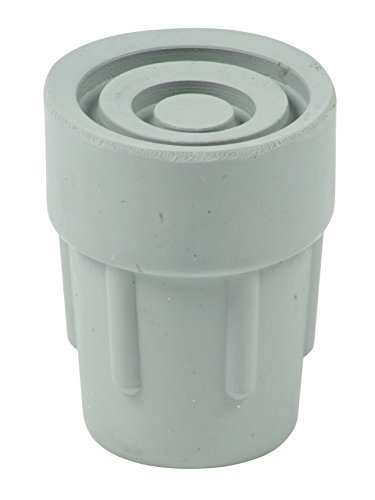 Cantidad 4x: 18/19mm Conteras Virolas De Goma Para Muletas Y Bastones - Gris - Por Lifeswonderful®