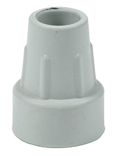 Cantidad 4x: 18/19mm Conteras Virolas De Goma Para Muletas Y Bastones - Gris - Por Lifeswonderful®