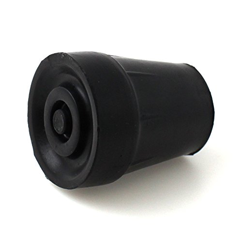 Cantidad 4x: 19mm Conteras De Goma Para Bastones - Negro - Por Lifeswonderful®