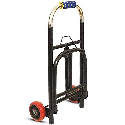 Carritos de Compra De Plegable de Planchar Ruedas de Marcha Suave con Bandas de Rodadura Blandas y Carga Máxima 150 kg，Negro Carro Compra Pregable para El Sube-Escaleras Manual del Transporte de Paqu