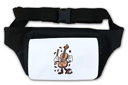 Cartoon Style Violin Opera Music Lover Instrument Waist Bag