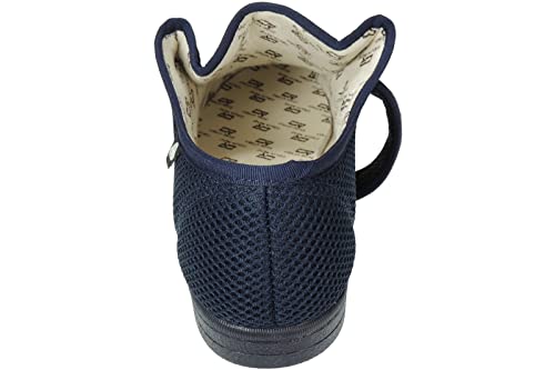 CELIARUIZ Wallaby-REJ Zapatilla Wallaby Rejilla Extra Ancho Especial Antibacteriana Sanitized Diabéticos Posoperatorio Ajuste Velcro Hombre Mujer Unisex Marino Talla 44