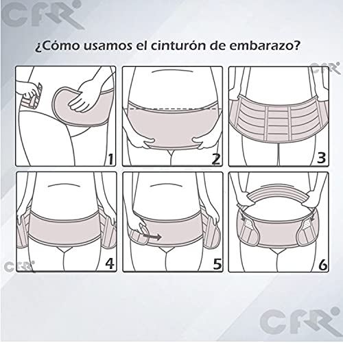 CFR Faja de Embarazo, Cinturón de Embarazo, Cinturón de Soporte de Maternidad, Banda Abdominal de Maternidad, Soporte de Embarazo, para Espalda, Pelvis, Cadera