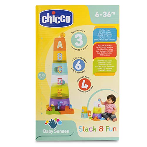 Chicco-60830 Súper Torre Apilable, Multicolor, Sin Talla (Artsana 13)