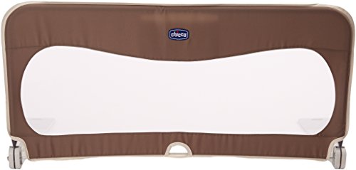 Chicco Natural - Barra de cama abatible (con bolsillo 135 cm), color marrón