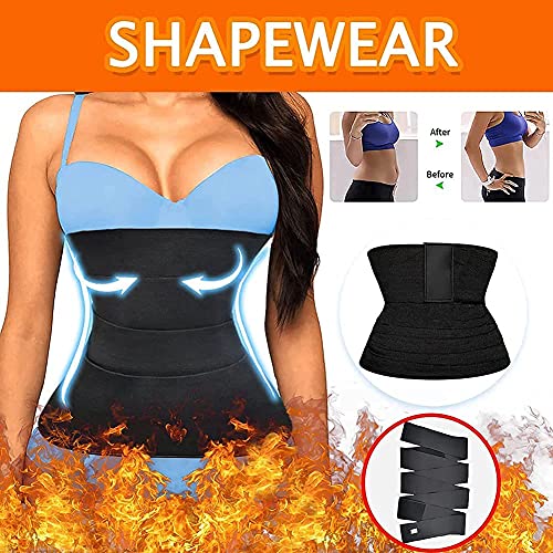 CHIYAM Mujer Faja Abdominal Adelgazante Waist Trainer, Adelgazante Cinturón Fitness Pérdida de Peso Quema de Grasa, Ajustable Ayuda a La Corrección Postural y Abdominal Faja Postparto