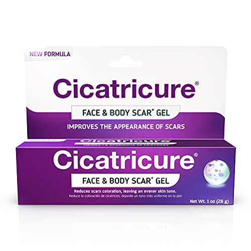 Cicatricure cicatriz Gel Crema reduce cicatrices visibles de cirugía, quemaduras, acné, lesiones 1.0 oz