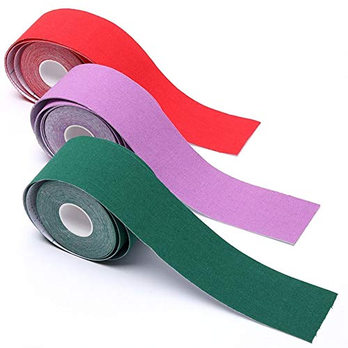 Cinta Deportiva 2.5cm * 5m elástico Lesiones musculares Sport Tapes Vendaje de Apoyo de la Cinta Kinesiología Rodilleras Apoyo Protector (Color : Pink)