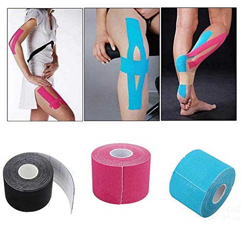 Cinta Kinesiología Tape CompresióN Cinta De Soporte Muscular EláStica,Cinta Adhesiva Deportiva Pegatinas Musculares Para Ejercicio RecuperacióN De Lesiones Deportivas,10cm*5m