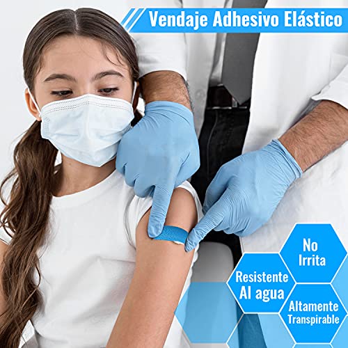 Cinta Kinesiologica Adhesiva Deportiva - Vendaje Neuromuscular - 1 Cinta Elastica Autoadhesiva - Tape Deportivo Fisioterapia - Cross Tape Funcional