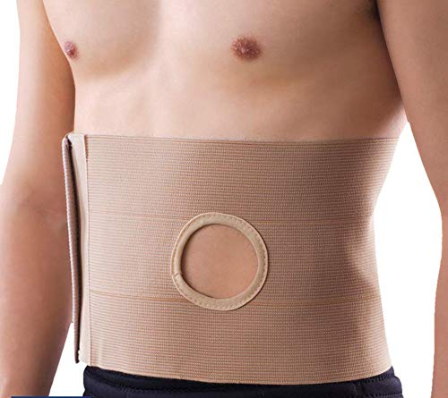 Cinturón de colostomía - Cinturón de ostomía médica Apoyo abdominal Stoma Brace (XL 100-110)