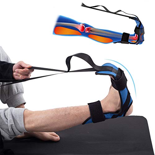 Cinturón de estiramiento de yoga Banda elástica de pie y pierna Banda elástica de ligamento en bucle Se utiliza para fascitis plantar para mejorar la fuerza y aliviar el dolor de tendinitis de Aquiles