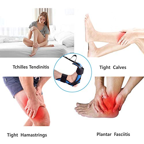 Cinturón de estiramiento de yoga Banda elástica de pie y pierna Banda elástica de ligamento en bucle Se utiliza para fascitis plantar para mejorar la fuerza y aliviar el dolor de tendinitis de Aquiles