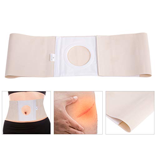 Cinturón de ostomía unisex, vendaje transpirable para estoma, suministro de ostomía para la piel vendaje para estoma abdominal posterior a la colostomía cinturones de soporte abdominal (M)