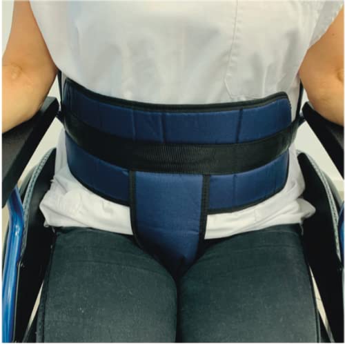 Cinturón de sujeción para silla de ruedas, abdominal-pélvico talla universal, cinturón de fijación para adultos.